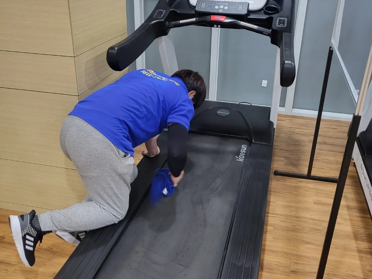 담양군 대덕면 피트니스 라커 검사실 위생청소 사례 - 행진크린